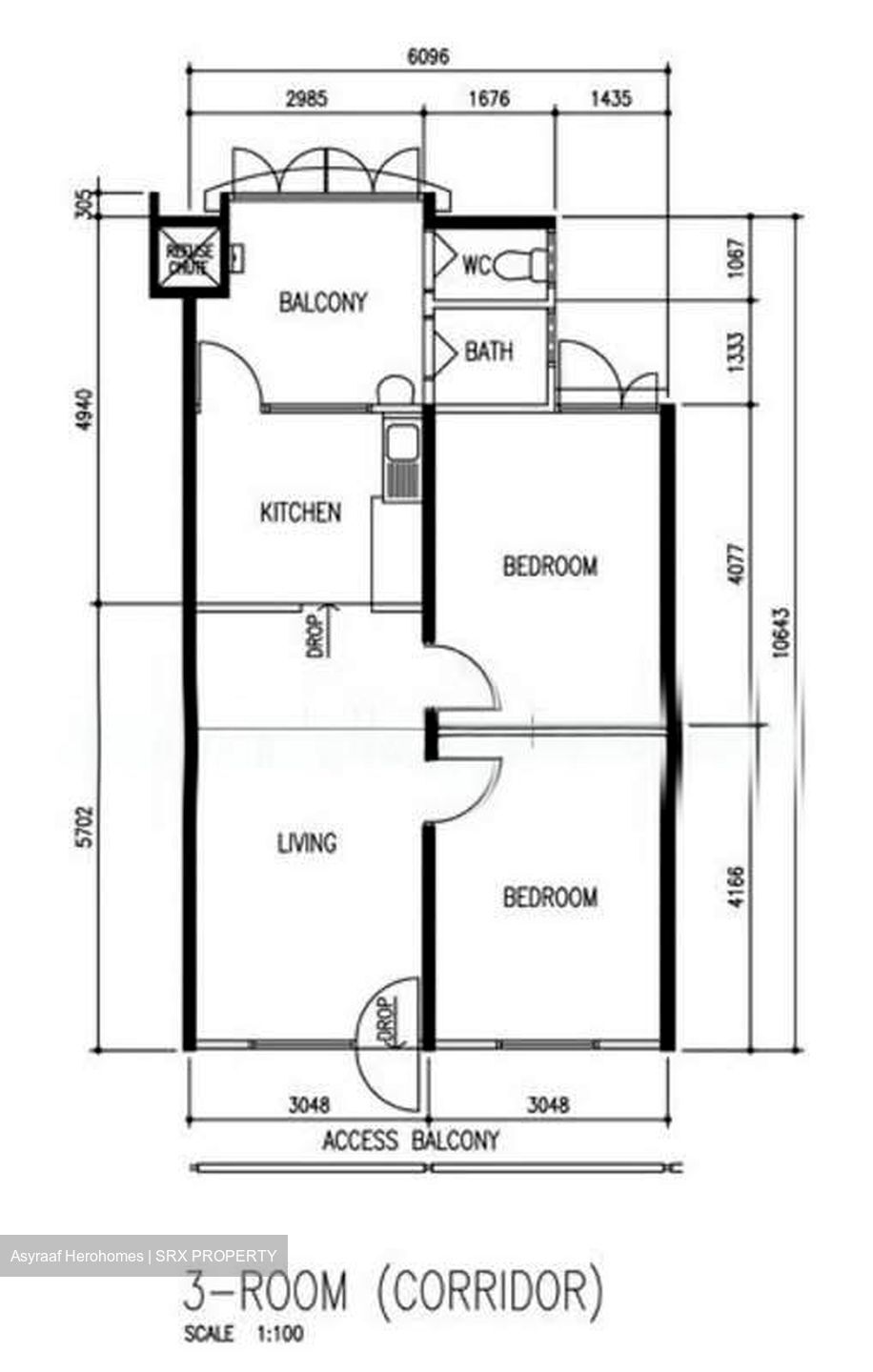 Blk 122 Yuan Ching Road (Jurong West), HDB 3 Rooms #540532531